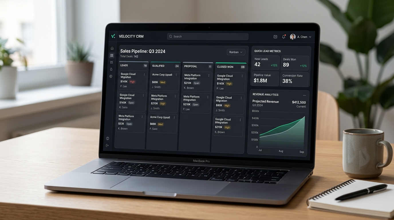OrbitFlow CRM Web Application